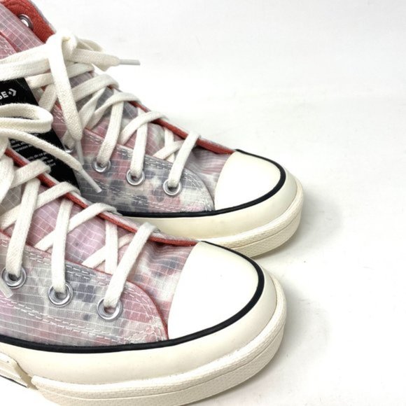💖MEGA SALE💖Converse All Star CPX70 Hi Washed Floral Platform Pink Women 57228 - Picture 5 of 9